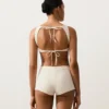 Szorty bikini z wysokim stanem z dzianiny szydełkowej o fakturze bąbelkowej Szorty bikini z wysokim stanem z dzianiny szydełkowej o fakturze bąbelkowej