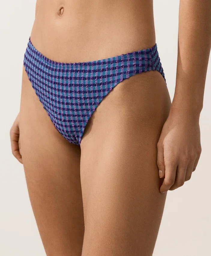 Klasyczne majtki bikini w kratkę Klasyczne majtki bikini w kratkę
