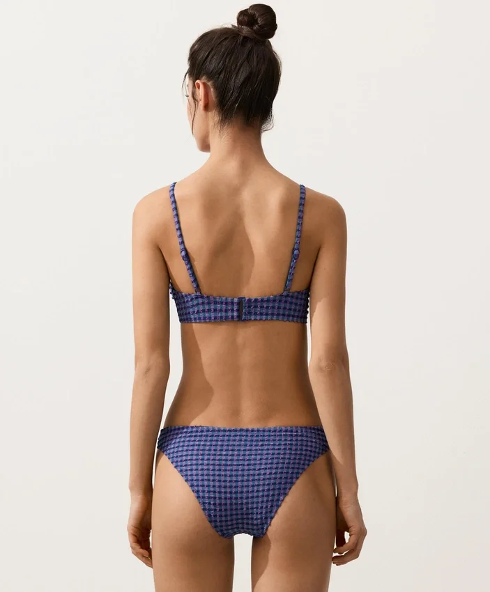 Klasyczne majtki bikini w kratkę Klasyczne majtki bikini w kratkę