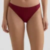Klasyczne majtki bikini z żakardu w drobną kratkę
