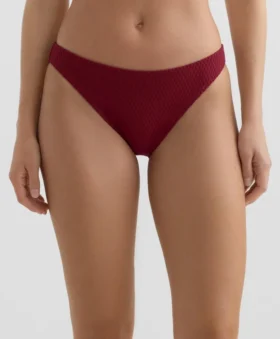 Klasyczne majtki bikini z żakardu w drobną kratkę
