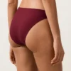 Klasyczne majtki bikini z żakardu w drobną kratkę