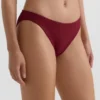 Klasyczne majtki bikini z żakardu w drobną kratkę