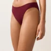 Klasyczne majtki bikini z żakardu w drobną kratkę