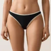 Klasyczne majtki bikini z kontrastową lamówką