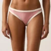 Klasyczne majtki bikini z kontrastową lamówką