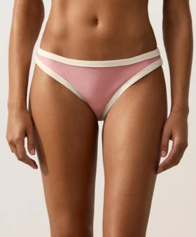 Klasyczne majtki bikini z kontrastową lamówką