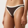 Klasyczne majtki bikini z kontrastową lamówką