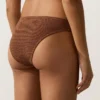 Klasyczne majtki bikini z marszczonego materiału Klasyczne majtki bikini z marszczonego materiału