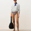 Klasyczne majtki bikini z teksturowanym paskiem Klasyczne majtki bikini z teksturowanym paskiem