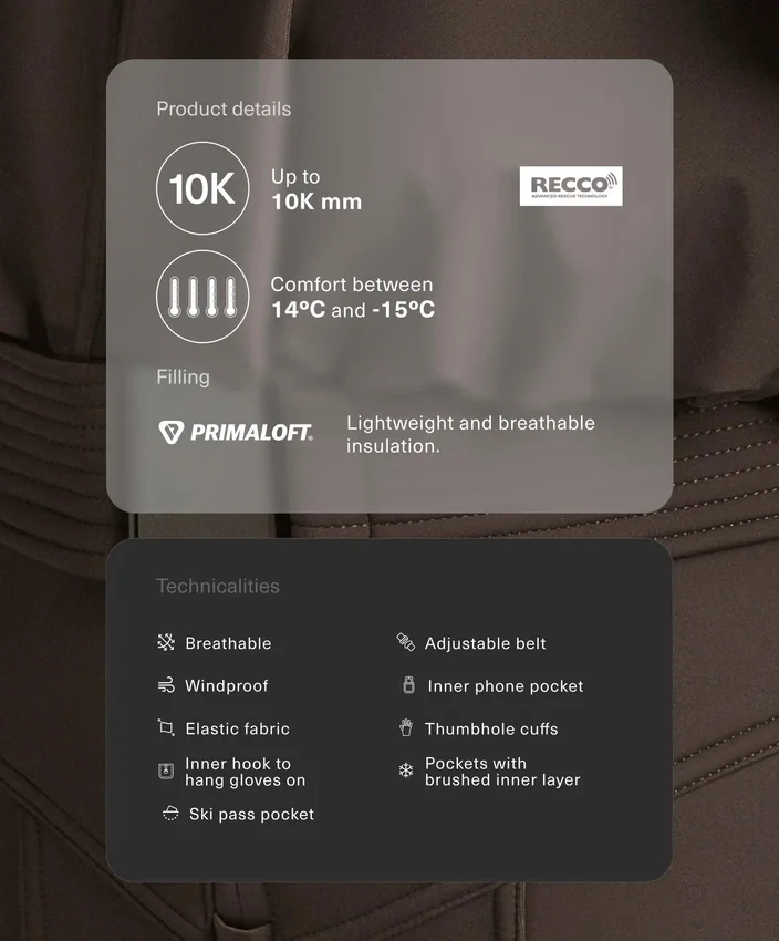 Kombinezon narciarski Primaloft® odporny na wodę Kombinezon narciarski Primaloft® odporny na wodę