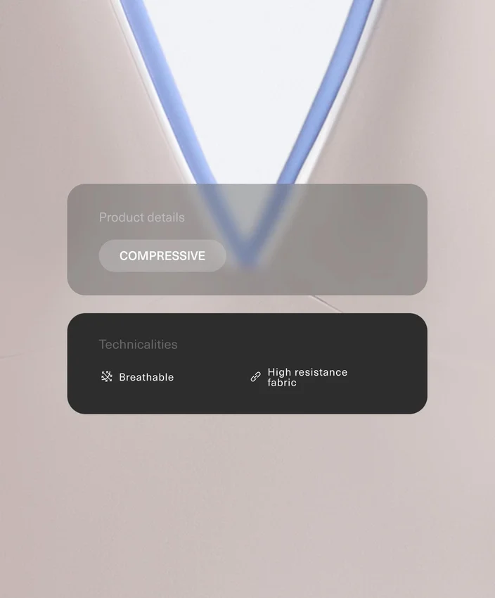 Kontrastowy kombinezon Compressive z krótkimi szortami Kontrastowy kombinezon Compressive z krótkimi szortami