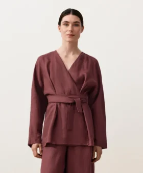 Koszula kimono w 100% z lnu