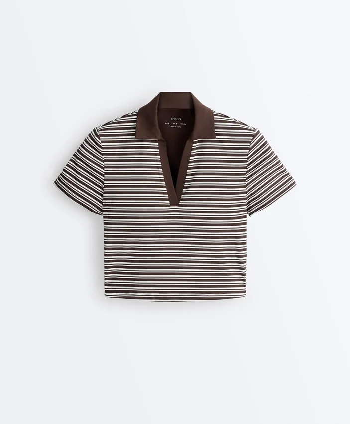 Koszula polo Comfortlux w paski z krótkim rękawem w szortach Koszula polo Comfortlux w paski z krótkim rękawem w szortach
