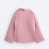 Koszula polo oversize z długim rękawem, w 100% z lnu Koszula polo oversize z długim rękawem, w 100% z lnu
