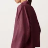 Koszula polo oversize z długim rękawem, w 100% z lnu Koszula polo oversize z długim rękawem, w 100% z lnu