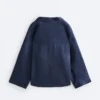 Koszula polo oversize z długim rękawem, w 100% z lnu Koszula polo oversize z długim rękawem, w 100% z lnu