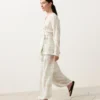 Koszula w stylu kimono z mieszanki lnu i lyocellu w kratę Koszula w stylu kimono z mieszanki lnu i lyocellu w kratę