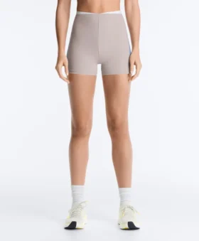 Krótkie spodenki z wysokim stanem, Compressive, 10 cm, kontrastowe Krótkie spodenki z wysokim stanem, Compressive, 10 cm, kontrastowe
