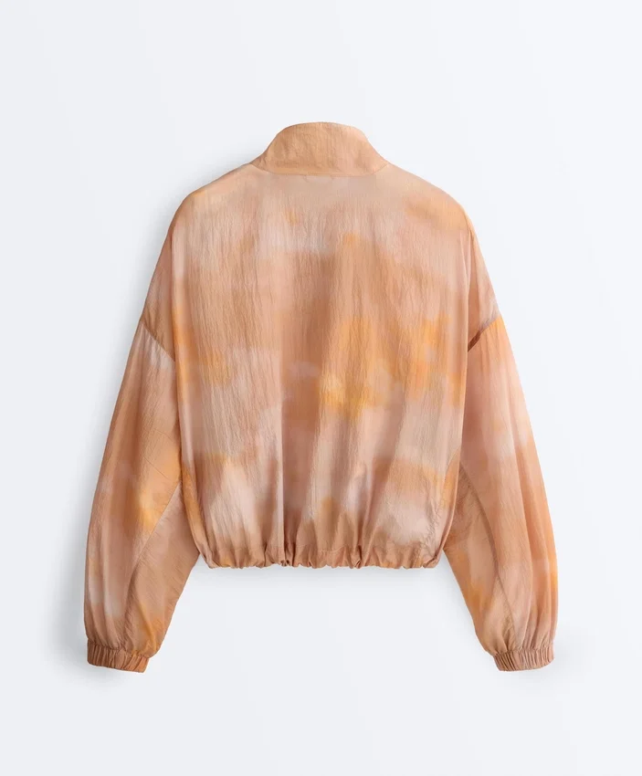 Kurtka dresowa z nadrukiem tie-dye Kurtka dresowa z nadrukiem tie-dye