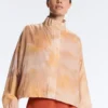 Kurtka dresowa z nadrukiem tie-dye Kurtka dresowa z nadrukiem tie-dye