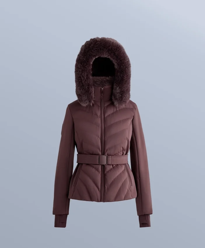 Kurtka narciarska Primaloft® wodoodporna o bardzo dopasowanym kroju Kurtka narciarska Primaloft® wodoodporna o bardzo dopasowanym kroju