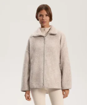 Kurtka oversize z imitacji kożucha Kurtka oversize z imitacji kożucha