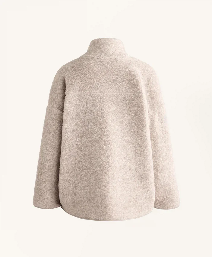 Kurtka oversize z imitacji kożucha Kurtka oversize z imitacji kożucha