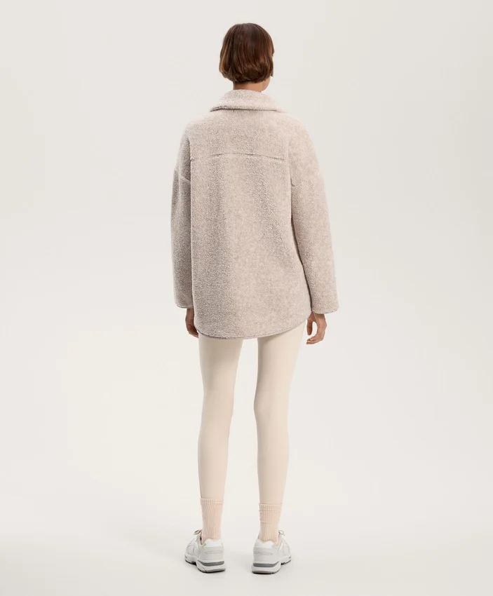 Kurtka oversize z imitacji kożucha Kurtka oversize z imitacji kożucha