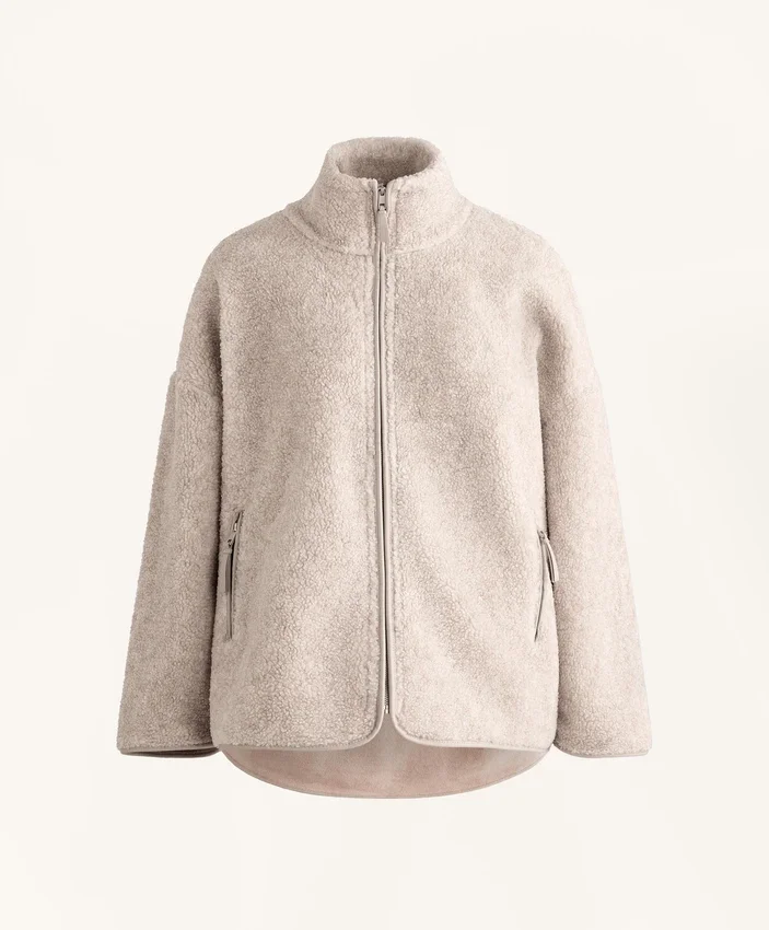 Kurtka oversize z imitacji kożucha Kurtka oversize z imitacji kożucha