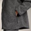 Kurtka oversize z imitacji kożucha z kapturem wyściełanym sztucznym futrem Kurtka oversize z imitacji kożucha z kapturem wyściełanym sztucznym futrem