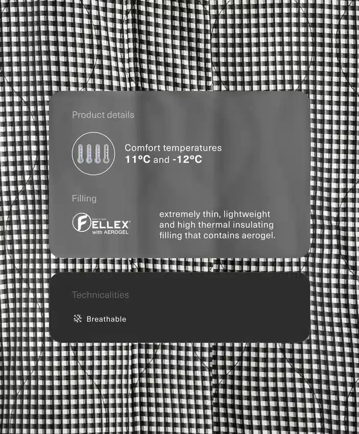 Kurtka pikowana Fellex® Aerogel Gingham Kurtka pikowana Fellex® Aerogel Gingham