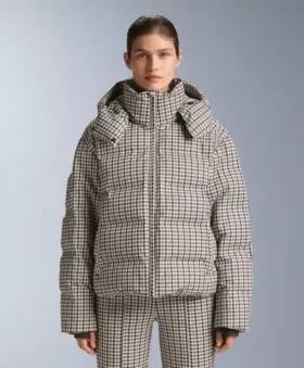 Kurtka pikowana z nadrukiem, 80% puchu i 20% pierza Minardi Piume Ski 10K