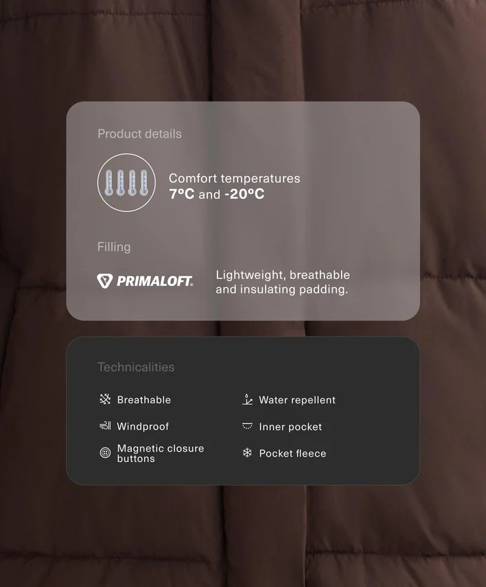 Kurtka pikowana z powłoką hydrofobową Primaloft® Kurtka pikowana z powłoką hydrofobową Primaloft®