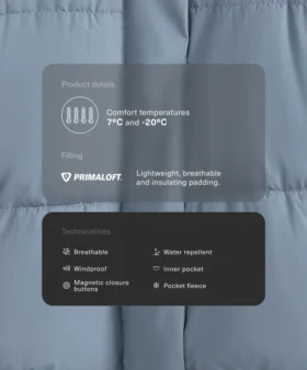 Kurtka pikowana z powłoką hydrofobową Primaloft®