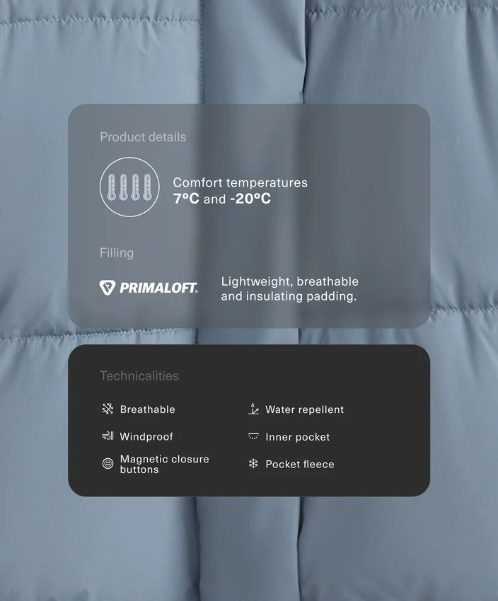 Kurtka pikowana z powłoką hydrofobową Primaloft® Kurtka pikowana z powłoką hydrofobową Primaloft®