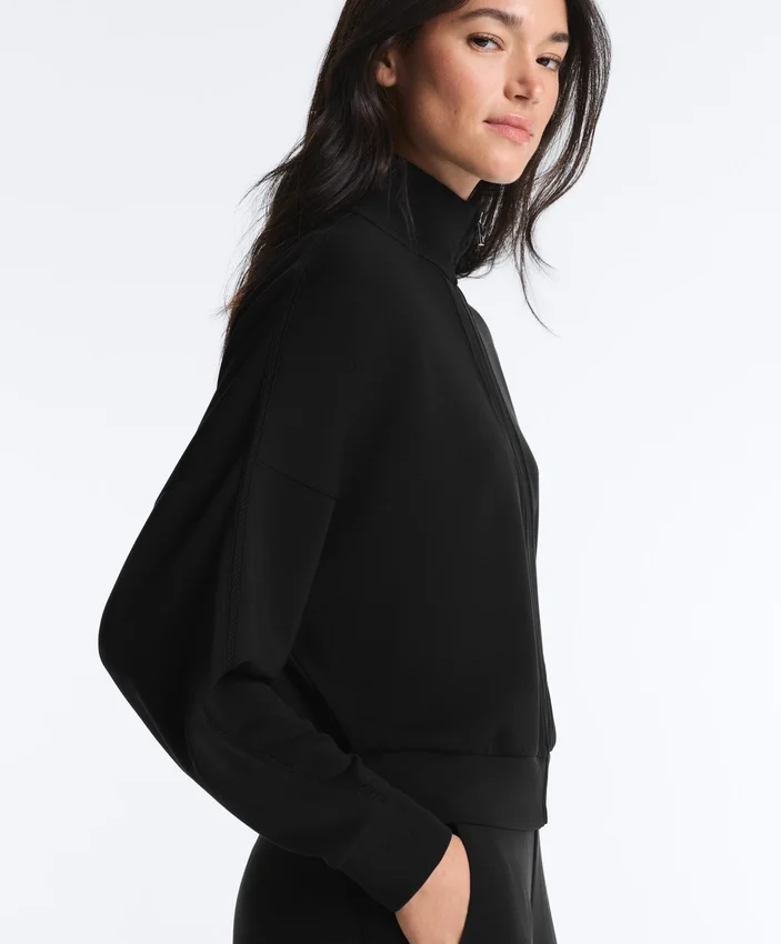 Kurtka Soft Touch z miękkiego w dotyku modalu z wykończeniem typu hemstitch Kurtka Soft Touch z miękkiego w dotyku modalu z wykończeniem typu hemstitch
