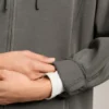Kurtka z kapturem i ściągaczami z szczotkowanego modalu Kurtka z kapturem i ściągaczami z szczotkowanego modalu