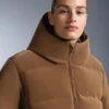 Kurtka z satynową wyściółką, 80% puchu i 20% pierza, Minardi Piume Ski, wodoodporna Kurtka z satynową wyściółką, 80% puchu i 20% pierza, Minardi Piume Ski, wodoodporna