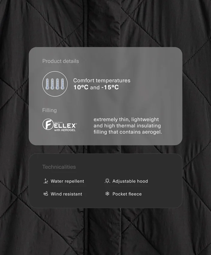 Kurtka z wyściółką z hydroodpornego materiału Fellex® Aerogel Kurtka z wyściółką z hydroodpornego materiału Fellex® Aerogel