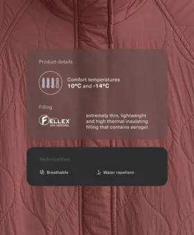 Kurtka z wyściółką z hydroodpornego materiału Fellex® Aerogel Kurtka z wyściółką z hydroodpornego materiału Fellex® Aerogel