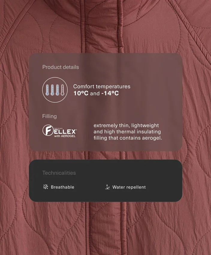 Kurtka z wyściółką z hydroodpornego materiału Fellex® Aerogel Kurtka z wyściółką z hydroodpornego materiału Fellex® Aerogel