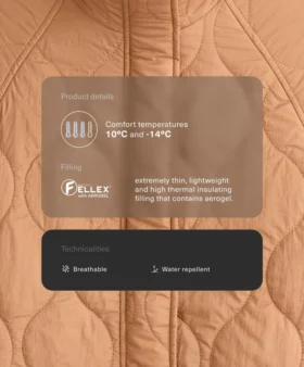 Kurtka z wyściółką z hydroodpornego materiału Fellex® Aerogel Kurtka z wyściółką z hydroodpornego materiału Fellex® Aerogel