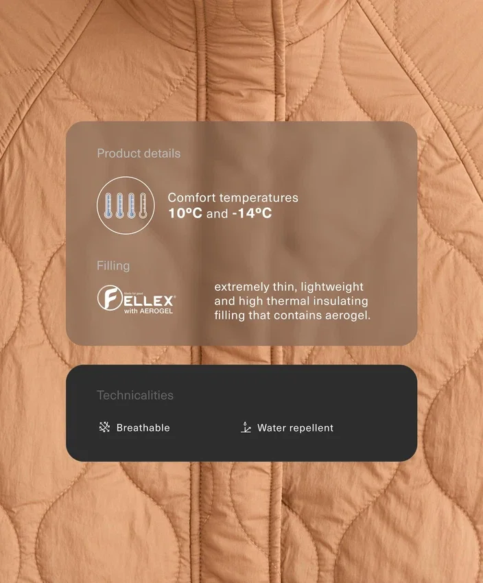 Kurtka z wyściółką z hydroodpornego materiału Fellex® Aerogel Kurtka z wyściółką z hydroodpornego materiału Fellex® Aerogel