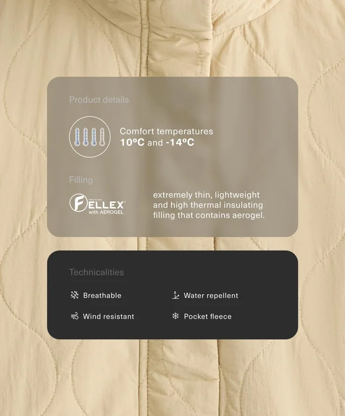 Kurtka z wyściółką z hydroodpornego materiału Fellex® Aerogel Kurtka z wyściółką z hydroodpornego materiału Fellex® Aerogel