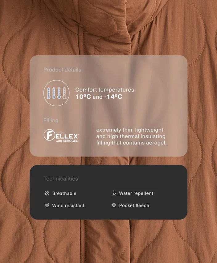 Kurtka z wyściółką z hydroodpornego materiału Fellex® Aerogel Kurtka z wyściółką z hydroodpornego materiału Fellex® Aerogel