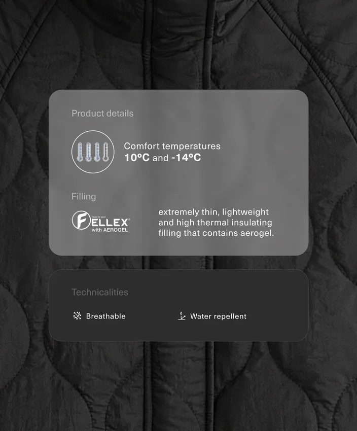 Kurtka z wyściółką z hydroodpornego materiału Fellex® Aerogel Kurtka z wyściółką z hydroodpornego materiału Fellex® Aerogel