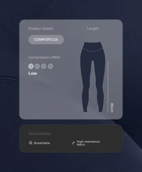 Legginsy ciążowe Comfortlux 65 cm