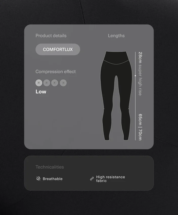 Legginsy Comfortlux z bardzo wysokim stanem i długością do kostek Legginsy Comfortlux z bardzo wysokim stanem i długością do kostek