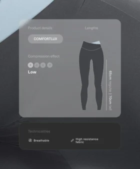 Legginsy Comfortlux z kontrastowym paskiem w kształcie litery V i długością do kostek Legginsy Comfortlux z kontrastowym paskiem w kształcie litery V i długością do kostek